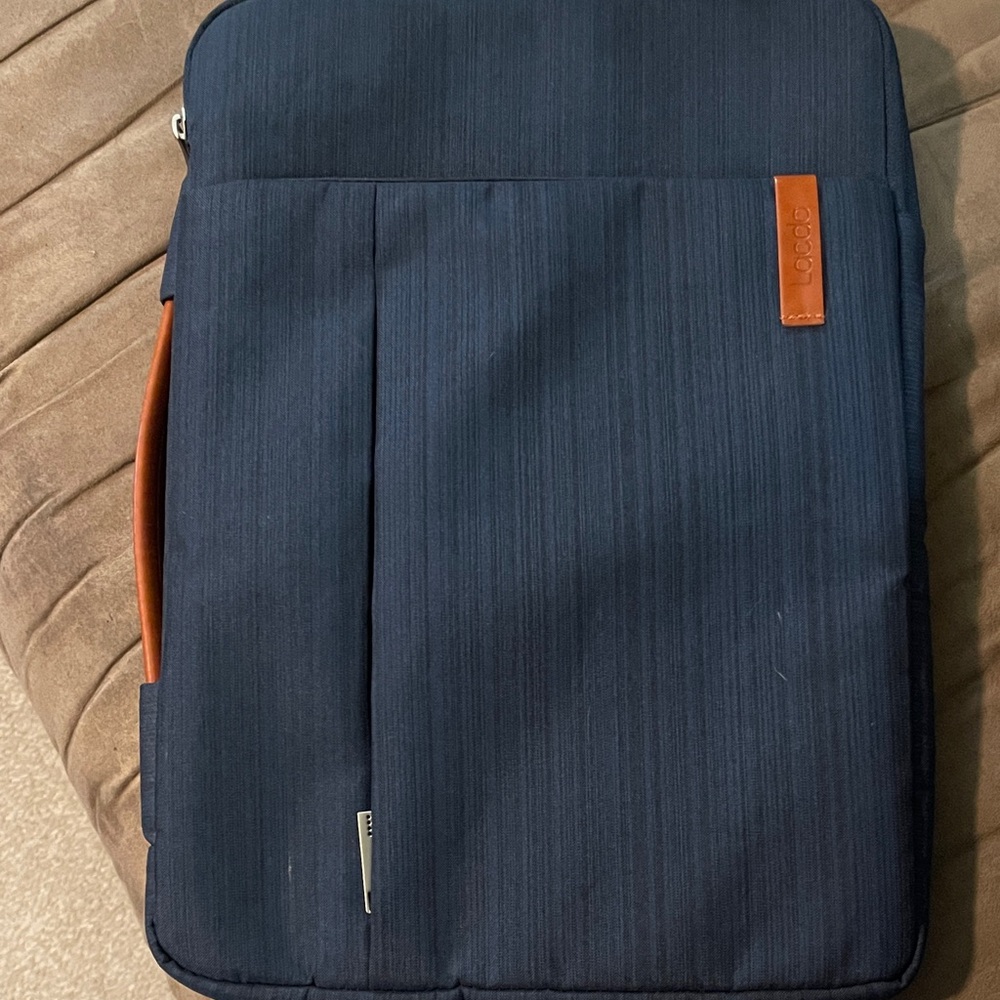 Lacdo Navy Blue Laptop Bag